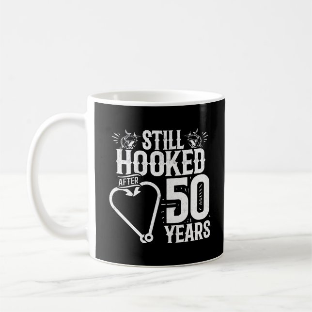 Cute 50th Anniversary Couples Married 50 Years Coffee Mug (Left)