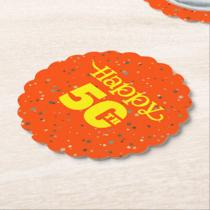 CUTE 50th birthday  Paper Coaster