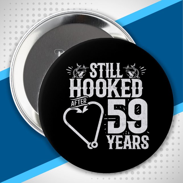Cute 59th Anniversary Couples Married 59 Years 10 Cm Round Badge (Creator Uploaded)