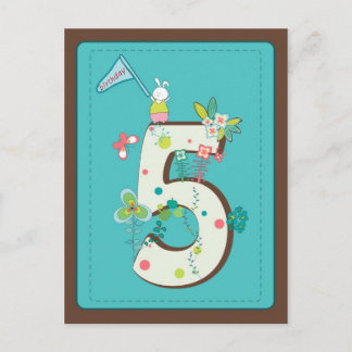 cute 5 birthday card