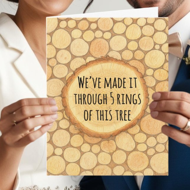 Cute 5th wedding anniversary card (Creator Uploaded)