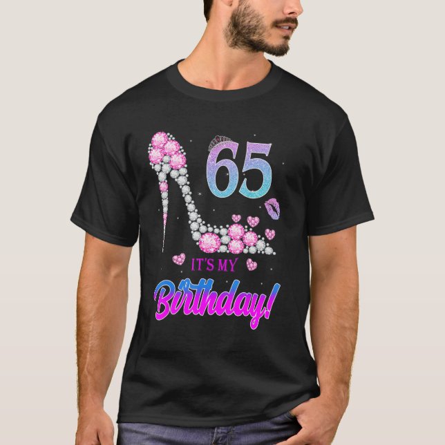 Cute 65 Years Old It's My 65th Birthday Party T-Shirt (Front)