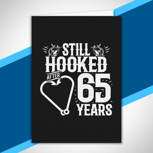 Cute 65th Anniversary Couples Married 65 Years Card (Creator Uploaded)