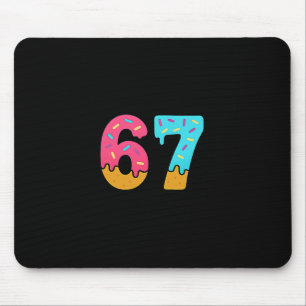 Cute 67 Six Seven Ice Cream Drip Sport 78 Fun Maso Mouse Pad