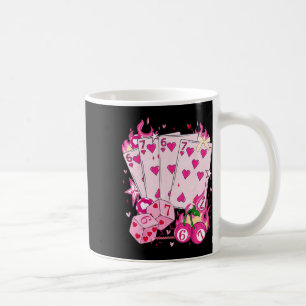 Cute 67 Valentine Six Seven Playing Cards Dice Che Coffee Mug