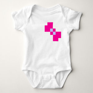 Cute 8 Bit Pixel Bow Baby Bodysuit