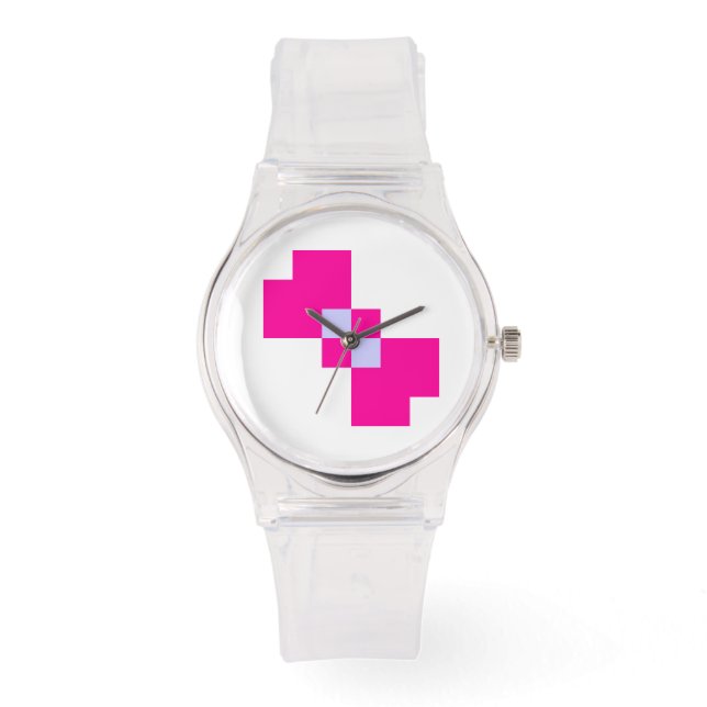 Cute 8 Bit Pixel Bow Watch (Front)