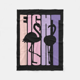 Cute 8th Birthday Gift I Flamingo I 8 Years Old Fleece Blanket