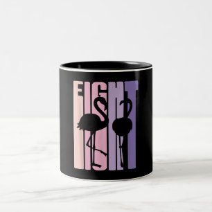 Cute 8th Birthday Gift I Flamingo I 8 Years Old Two-Tone Coffee Mug