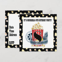 cute 8th Birthday movie theatre party 