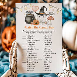 Cute A Little Boo Halloween Baby Match Candy Game