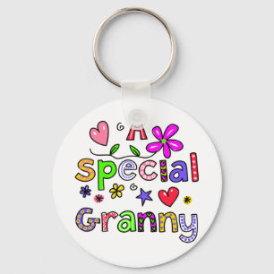 Cute A Special Granny Greeting Text Expression Key Ring
