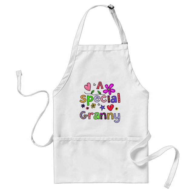 Cute A Special Granny Greeting Text Expression Standard Apron (Front)