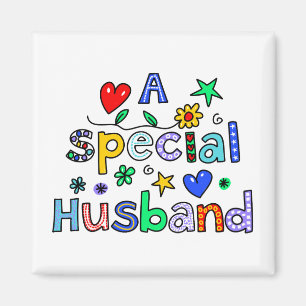 Cute A Special Husband Greeting Text Expression Magnet