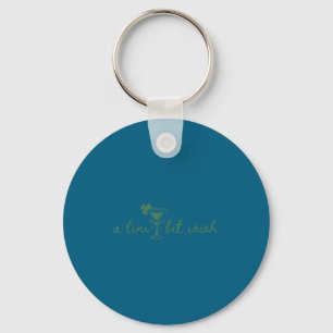 Cute a tiny bit irish shamrock clover party Cute a Key Ring