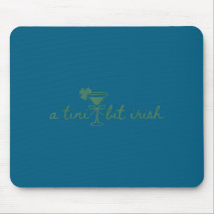 Cute a tiny bit irish shamrock clover party mouse pad