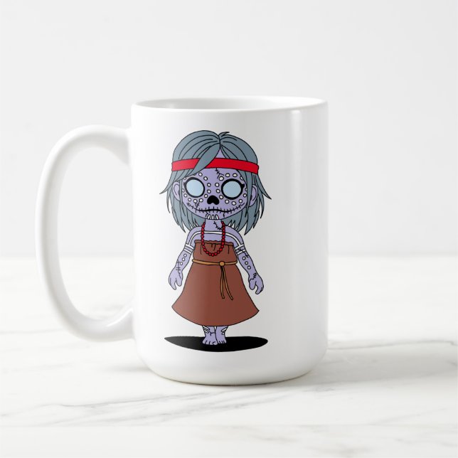 Cute Aboriginal Australian Zombie Coffee Mug (Left)