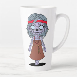 Cute Aboriginal Australian Zombie Latte Mug