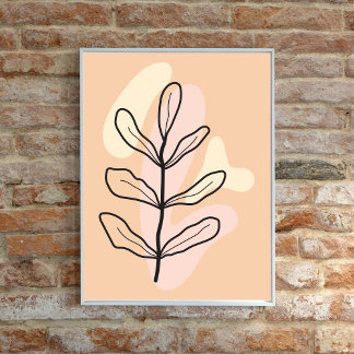 CUTE ABSTRACT BOTANICAL POSTER