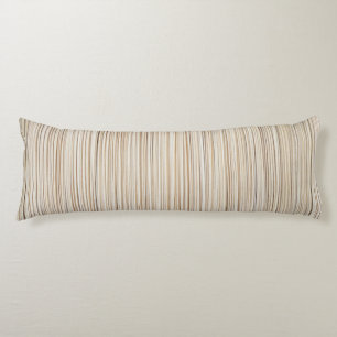 Cute abstract brown lines design body cushion