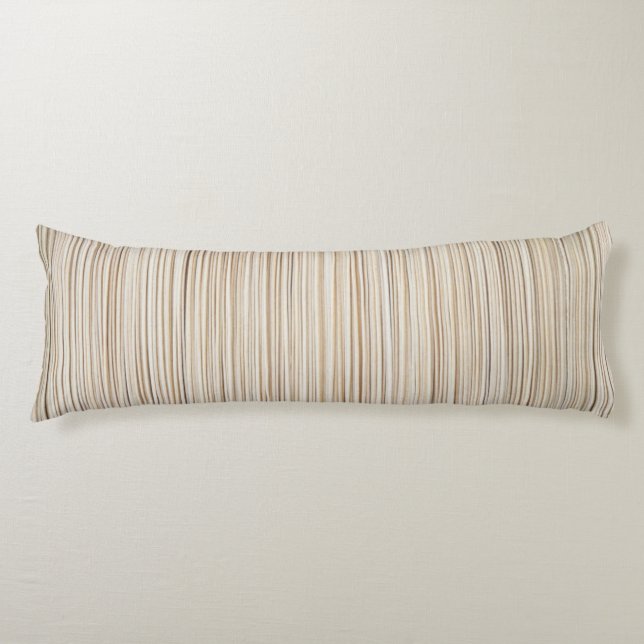 Cute abstract brown lines design body cushion (Front)