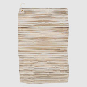 Cute abstract brown lines design golf towel