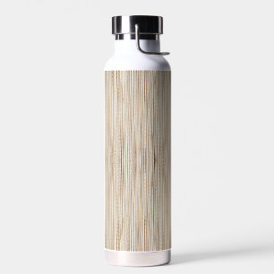 Cute abstract brown lines design water bottle