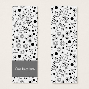 Cute abstract doodle flower design Bookmark
