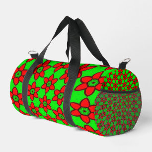 Cute Abstract Flowers Pattern Duffle Bag
