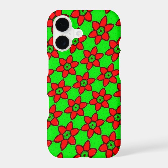 Cute Abstract Flowers Pattern iPhone Case (Back)