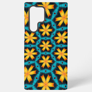 Cute Abstract Flowers Pattern Samsung Galaxy Case