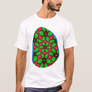 Cute Abstract Flowers Pattern T-Shirt