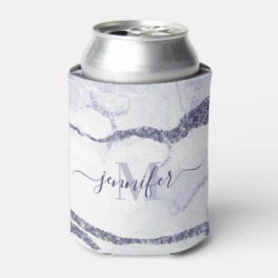 Cute Abstract Glitter Can Cooler
