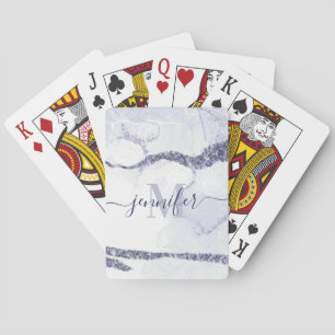 Cute Abstract Glitter Playing Cards