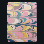 Cute Abstract Marble Paint Swirl in Pink iPad Pro Cover<br><div class="desc">Protect your tablet in style with this Colourful Abstract Paint Swirls Initial iPad Pro Cover.</div>
