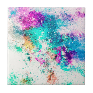 Cute Abstract Painting Ceramic Tile