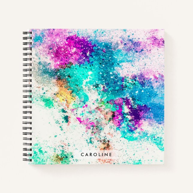 Cute Abstract Painting Notebook (Front)