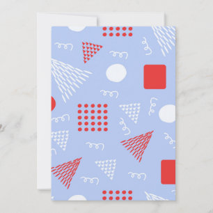 Cute abstract pattern invitation