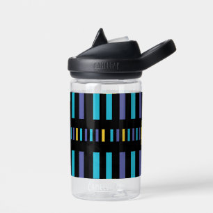 Cute Abstract Stripes Pattern Water Bottle