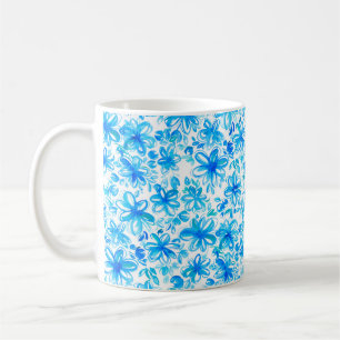 Cute abstract watercolor floral chintz seamless pa coffee mug