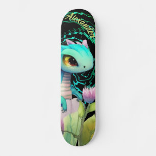 Cute acartoon dragon Edit Your  Name Skateboard