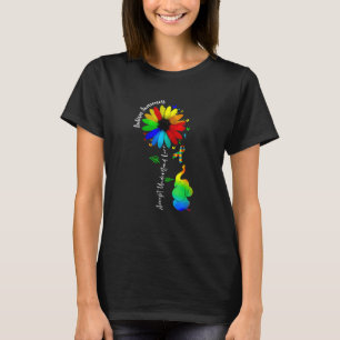 Cute Accept Understand Love Autism Awareness Sunfl T-Shirt