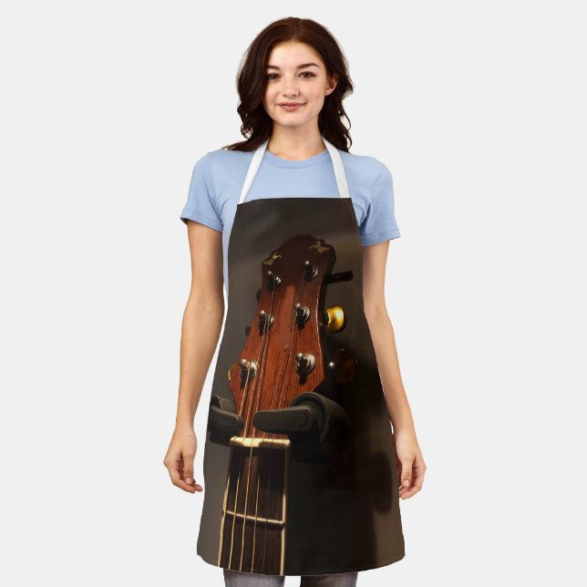 Cute Acoustic Guitar Apron (Worn)