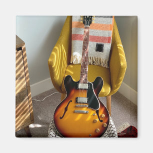 Cute Acoustic Guitar Magnet
