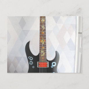 Cute Acoustic Guitar Postcard