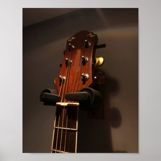Cute Acoustic Guitar Poster (Front)