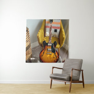 Cute Acoustic Guitar Tapestry