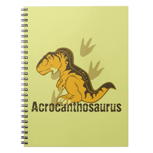 Cute Acrocanthosaurus Notebook (Front)