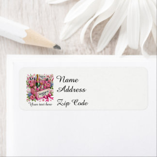 Cute add name Bachelorette party  Return Address Label