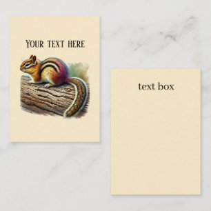 Cute add text chipmunk card